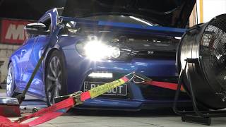 Crazy results Stage 3 TTE420 VW Scirocco R 400HP on Dyno [upl. by Eralc]