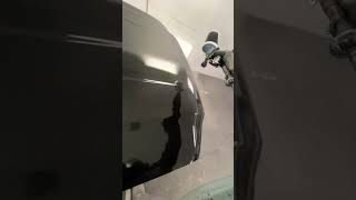 PAINT SPRAYING BLACK METALLIC BASE COAT PROPERLY [upl. by Irfan]