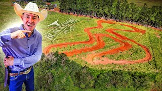 COMECEI A FAZER A PISTA DE MOTOCROSS NA FAZENDA [upl. by Ellehcal]