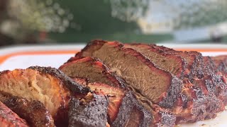 Texas style Brisket on the Big Green Egg  Brisket Point  1Kbrisket [upl. by Lenra651]