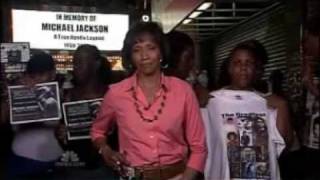 Reaction to Michael jacksons death in Harlem RIP [upl. by Magdala]