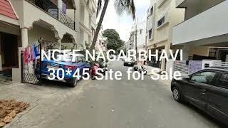 Nagarbhavi NGEF LAYOUT Site for Sale 3045 Nagarbhavi [upl. by Perlie]