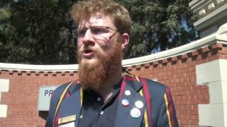 University of Pretoria SRC representative at Pretoria Girls high school protest [upl. by Sampson]