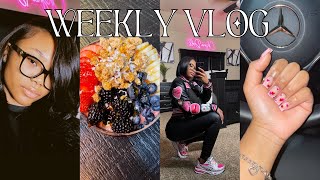 WEEKLY VLOG ♡ Dropped my new varsity jackets new hair valentine nails cooked  more [upl. by Ardnoid]