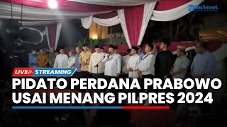 🔴LIVE Pidato Kemenangan Prabowo Subianto pasca Ditetapkan KPU sebagai Pemenang Pilpres 2024 [upl. by Amaras]