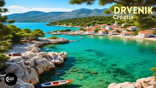 🌴Drvenik Croatia 🇭🇷 4K  Makarska Riviera🏖️ Walking Tour 2024 [upl. by Radcliffe310]