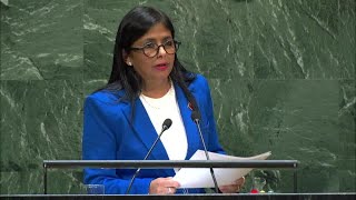 🇻🇪 Venezuela  VicePresident Addresses General Debate 74th Session [upl. by Ayatan]