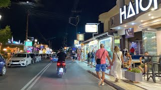 Argassi Zakynthos island  September 292023  Night Drive  Beautiful Night in Zante Town zante [upl. by Yevreh315]