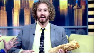 News anchors cant control TJ Miller [upl. by Eniortna]