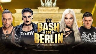 Rhea Ripley amp Damian Priest Vs Liv Morgan amp Dominik Mysterio  Mixed Tag Team Match  Bash IN Berlin [upl. by Aineles530]