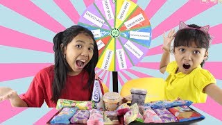 MYSTERY WHEEL OF ICE CREAM CHALLENGE FOR KIDS ♥ RODA ES KRIM [upl. by Woolcott]