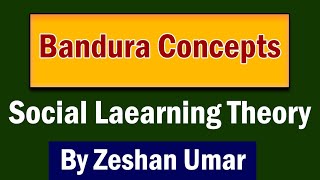 Bandura Social Learning Theory Observational theory  Selfefficacy Vicarious Learning [upl. by Ereveniug]