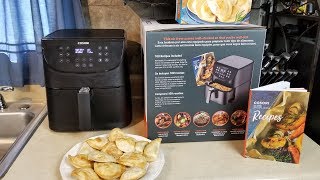 New Premium Cosori XL Air Fryer Making Pierogies [upl. by Yeca]