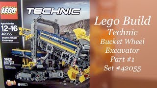 LEGO Build  Technic Bucket Wheel Excavator Set 42055  Part 1 [upl. by Okihcas931]