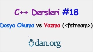 C Dosya Yazma ve Okuma fstreamofstreamifstream [upl. by Buttaro]