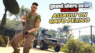 GTA Online  Assault on Cayo Perico Gameplay Adversary Mode [upl. by Suoiluj348]