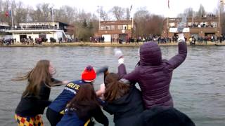 Wolfson CBC Torpids Saturday 2016 Cox gets thrown in W2 [upl. by Aieken]