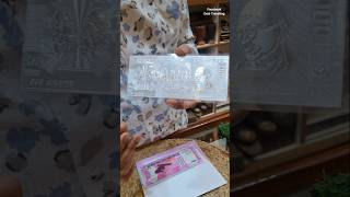 1000 ₹ Pure Antique Silver Currency Notes 😱 ytshorts shorts [upl. by Neemsay934]