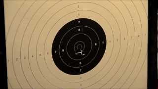 Crosman 2240 Shooting 10m ISSF air pistol target [upl. by Eeimaj]