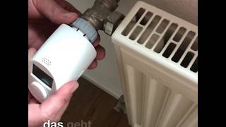 DIY Anleitung Altes Heizungsthermostat gegen ein programmierbares Thermostat austauschen [upl. by Sreip]