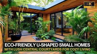 Affordable EcoFriendly UShaped Small Homes with Lush Central Courtyards for Cozy Living [upl. by Brader86]