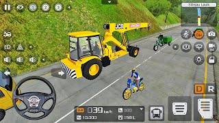 JCB Liftall Crane Driving  Bus Simulator Indonesia  Android Gameplay [upl. by Klemens]