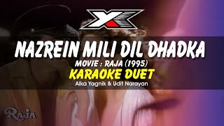 Nazrein Mili Dil Dhadka Karaoke  Duet [upl. by Notkcorb]