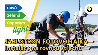 JABLOTRON fotovoltaika  instalace na rovnou střechu [upl. by Nickles]