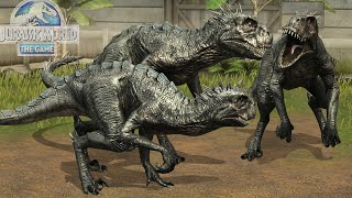 TRES SCORPIUS REX NUEVO DINOSAURIO HIBRIDO el dinosaurio cazador loco Jurassic World El Juego [upl. by Sucramd]