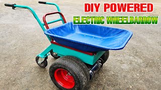 DIY Powered Electric Wheelbarrow [upl. by Refinnaj]