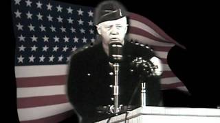 Gen Pattons Homecoming Speech in LA 1945  added 48star flag [upl. by Elysia]