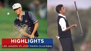 José María Olazábal vs Lee Janzen  Extended Highlights  1997 Ryder Cup [upl. by Fiorenze]