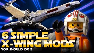 6 SIMPLE Lego XWing Mods You Should Do  Lego Star Wars 2021 [upl. by Lisa]