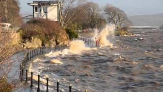 High Tide GrangeoverSands Cumbria 3 January 2014 [upl. by Urissa7]