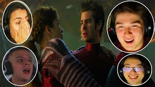 Reactions to Andrew Garfield Saving MJ in SpiderMan No Way Home [upl. by Haymo]