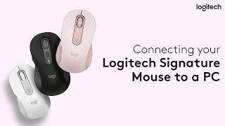 Connecting your Logitech Signature Mouse to a PC ft Logitech Signature M650 [upl. by Aicak73]