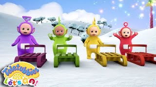 Teletubbies SUPER FAST SLEDGES  Teletubbies Lets Go Winter Compilation [upl. by Ogeid540]