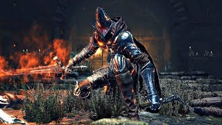 Dark Souls 3  Abyss Watchers Boss Fight 4K 60FPS [upl. by Nyrrat]