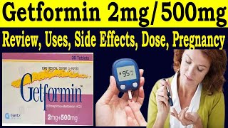 Glimepiride 2mg Metformin 500mg  Review Getformin 2mg500mg uses  Side Effects Dose Pregnancy [upl. by Aerbua357]