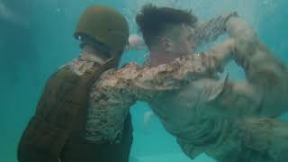 Marine Corps Instructor of Water Survival Course [upl. by Anerb]