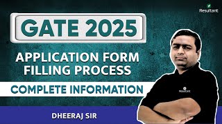 How To Fill GATE 2025 Application Form  Step By Step Complete Details  Resultant GATE [upl. by Verdha]