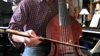 Sarabande in D  Dubuisson  bass viol solo [upl. by Eelram]