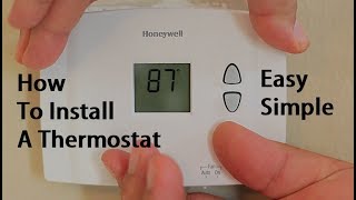 How To Install Replace A Thermostat [upl. by Belita328]