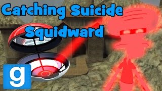 Garrys Mod  Catching Suicide Squidward  Gmod Sandbox [upl. by Anahc]