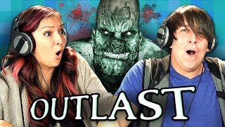 OUTLAST PART 1 Teens React Gaming [upl. by Adalia]