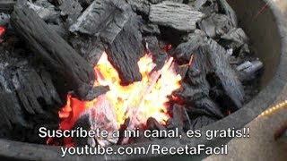 COMO PRENDER CARBON  RECETA FACIL [upl. by Anirdnaxela]