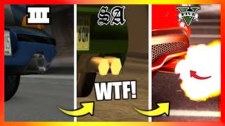 EXHAUSTS LOGIC in GTA Games GTA 3 → GTA 5 [upl. by Odelia673]