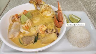 🇭🇳sopa de mariscos 🦀🦐TIPS para que la leche no se corte🇭🇳 [upl. by Gladys]