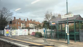 Lowestoft trip Departing Halesworth station  27022024 [upl. by Ayres]