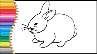 How To Draw Rabbit 🐰 Drawing Easy Step By Step [upl. by Enixam]